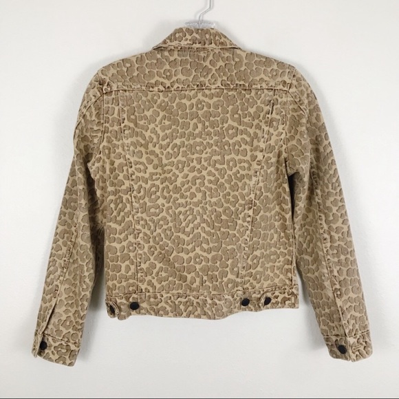 Lucky Brand Tomboy Trucker Leopard Print Jacket Size Large - Picture 7 of 8